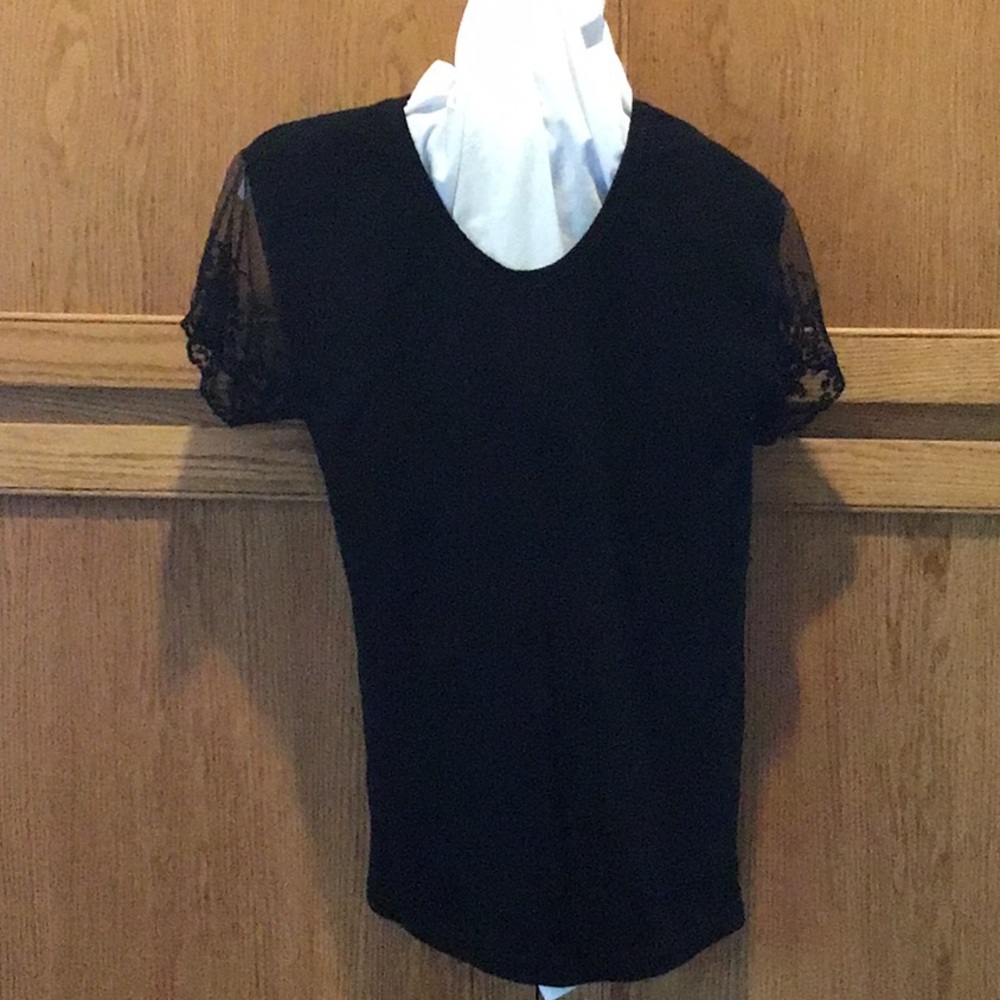 Maureen Benum T with Lace Short Sleeves